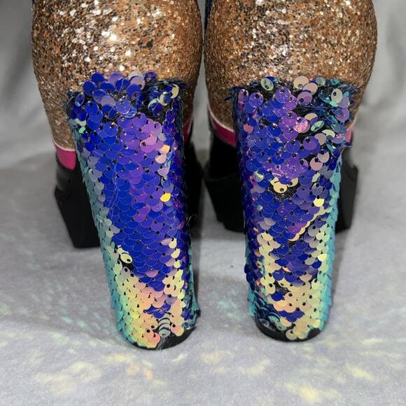 Cape Robbin Sparkle Mermaid Heel‎ Boots Size 7 - Picture 6 of 12